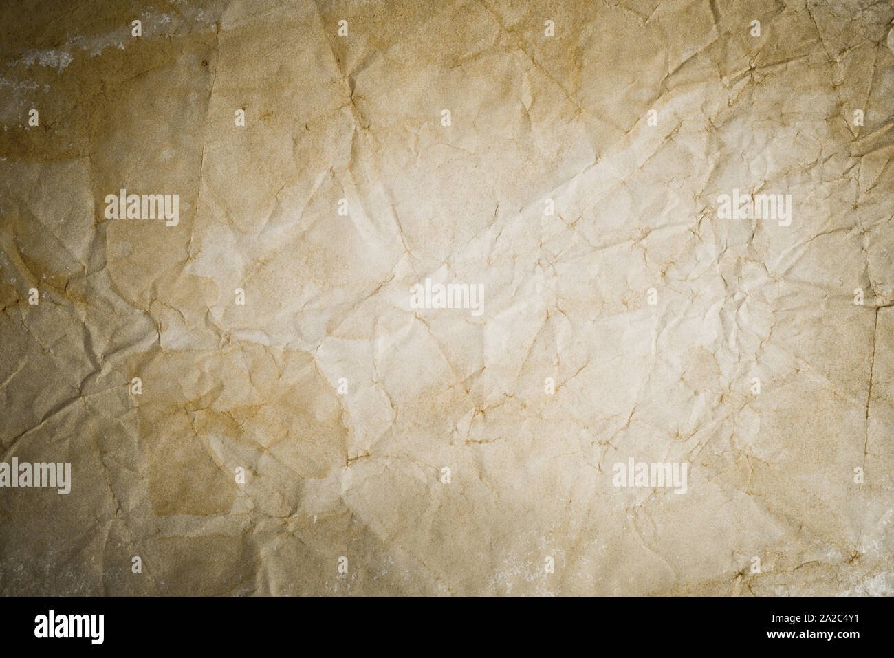 Old crumpled paper background Stock Photo