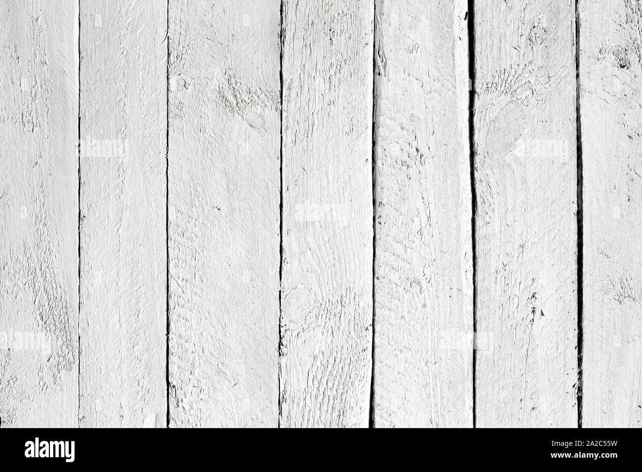 White wood planks background Stock Photo