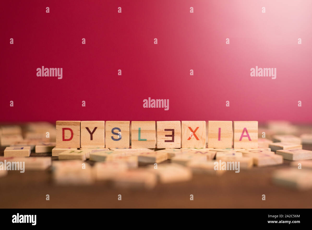 pink wooden alphabet blocks