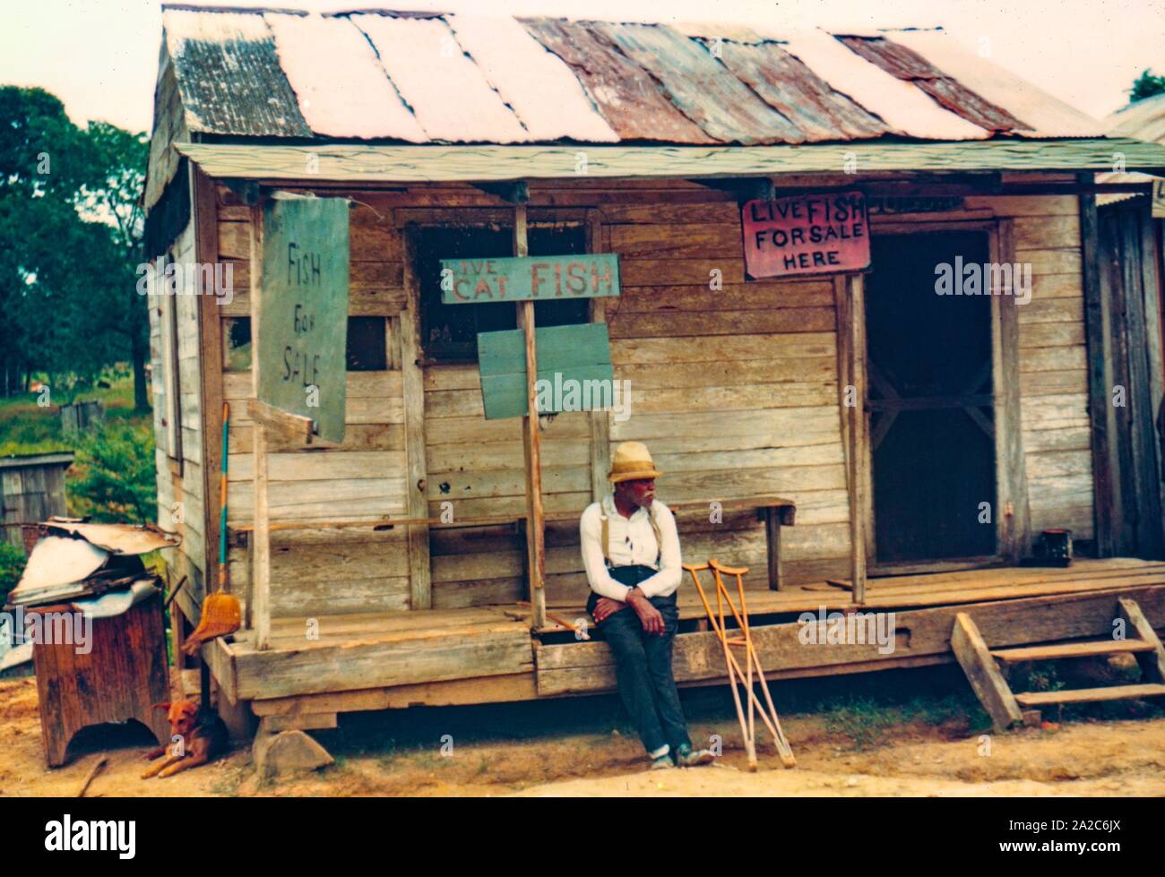 Color scene during the Great Depression in the United States, 1940