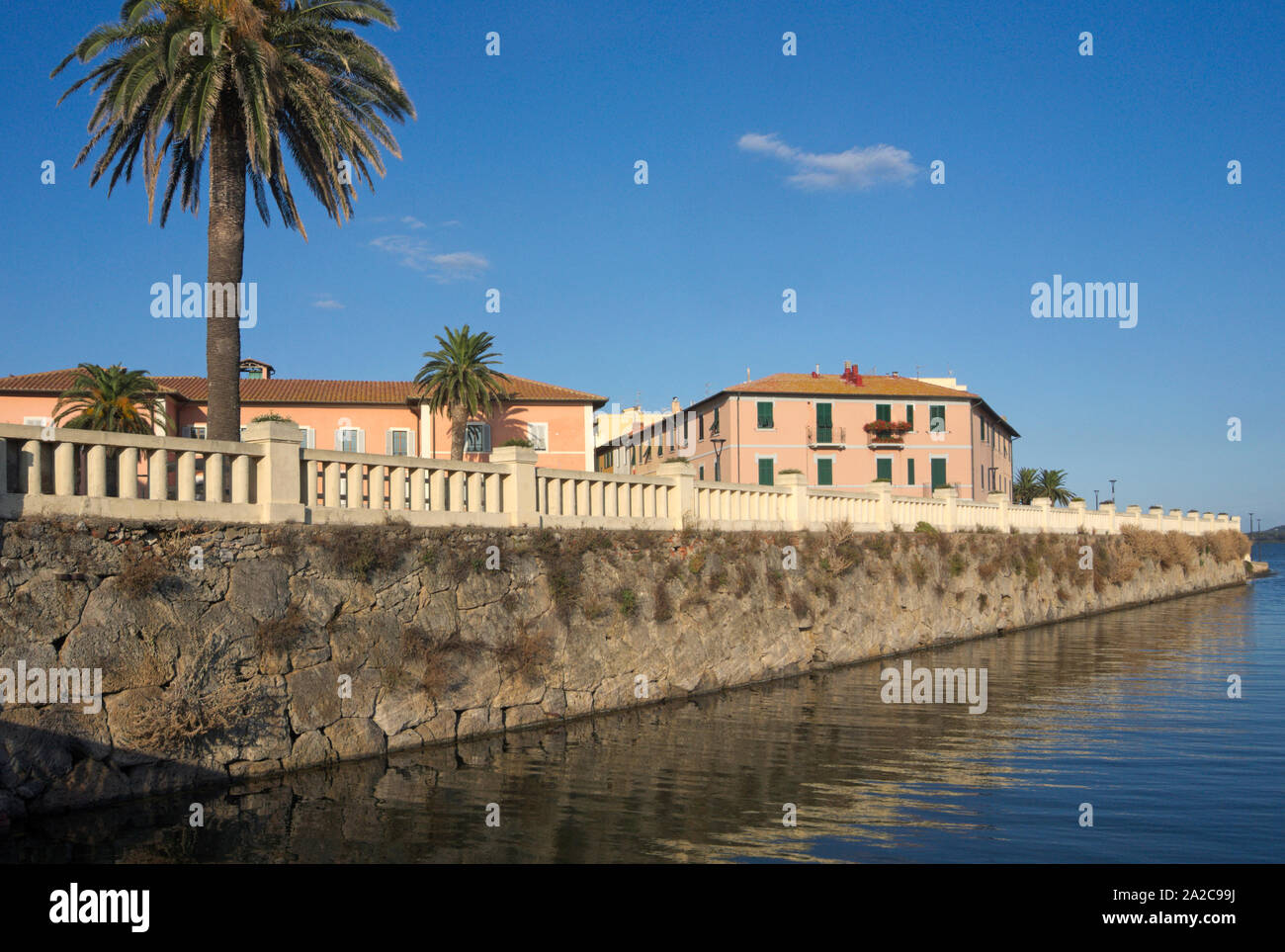 the waterfront of Orbetello village by the lagoon, Tuscany, Italy Stock  Photo - Alamy, image size:1300x963