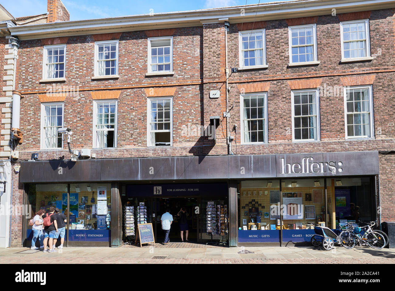 Entrance to Heffers Cambridge, England Stock Photo Alamy