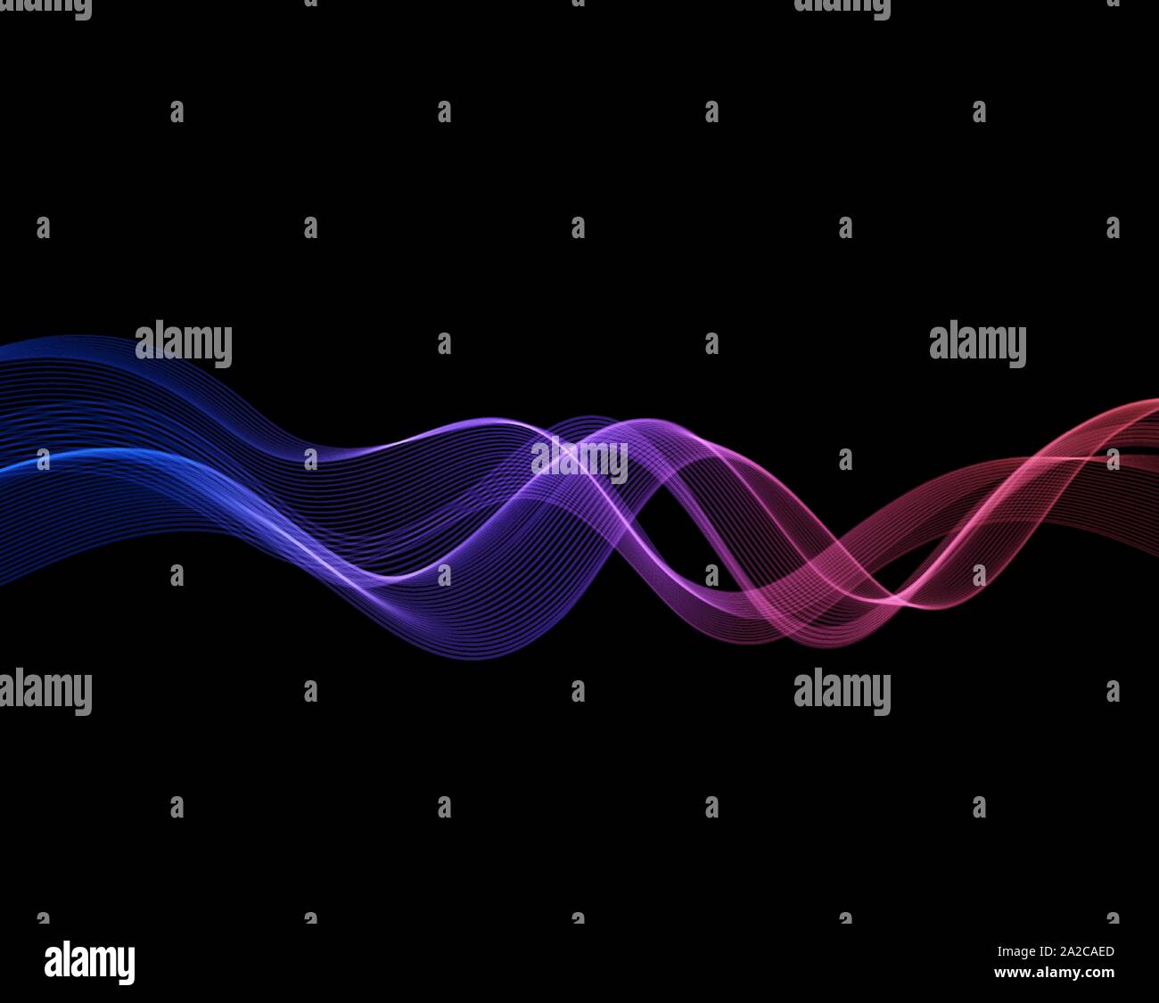 Abstract curved lines background. Template brochure design Stock Vector