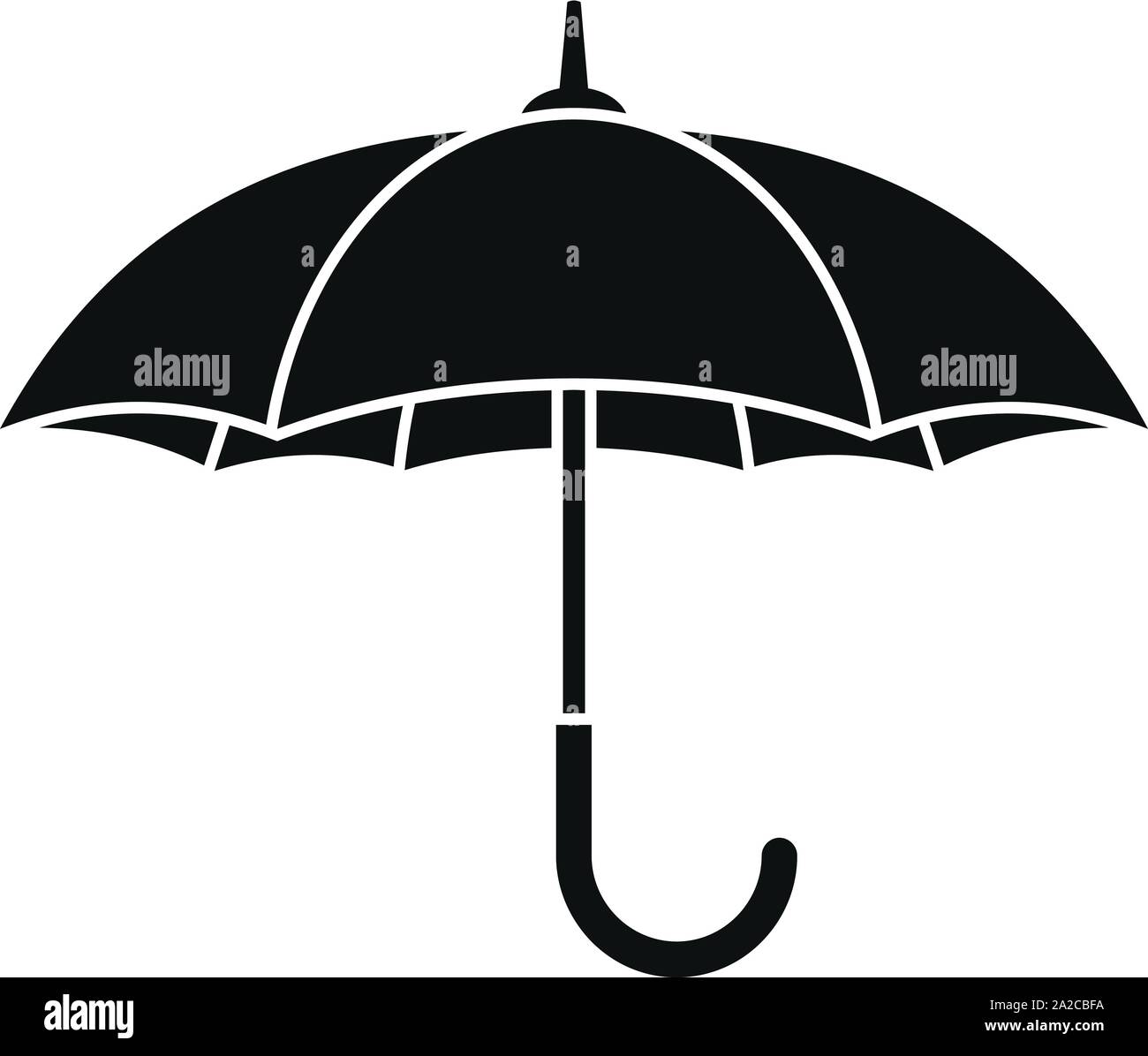Man umbrella icon. Simple illustration of man umbrella vector icon for web design isolated on white background Stock Vector