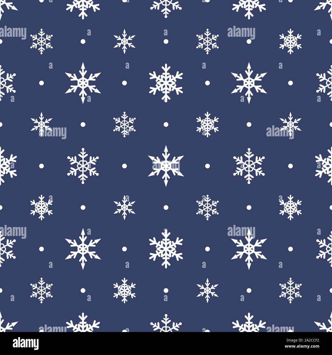 Seamless pattern with carved snowflakes. Flat vector winter background. Stock Vector
