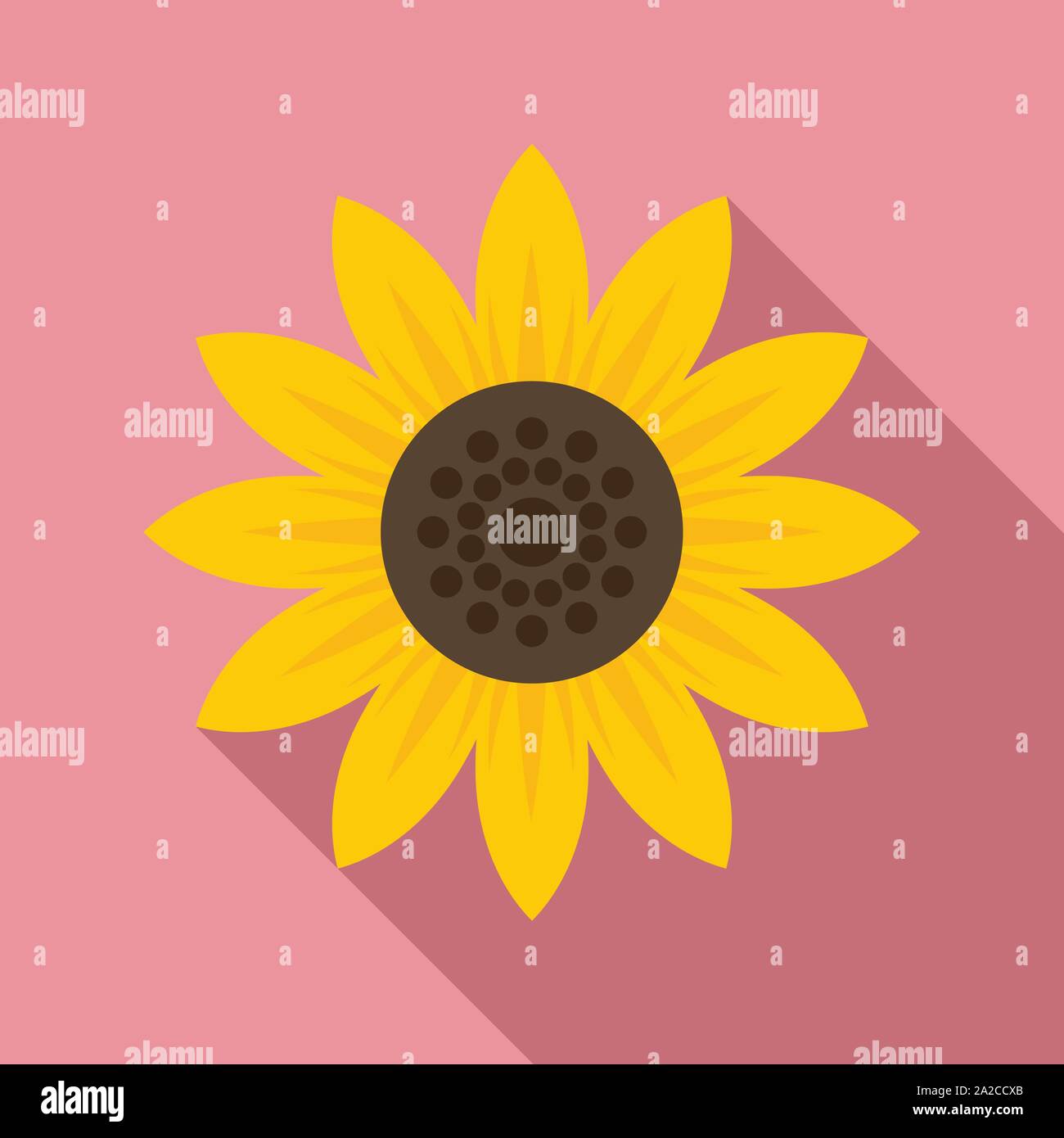 Seed sunflower icon. Flat illustration of seed sunflower vector icon for web design Stock Vector
