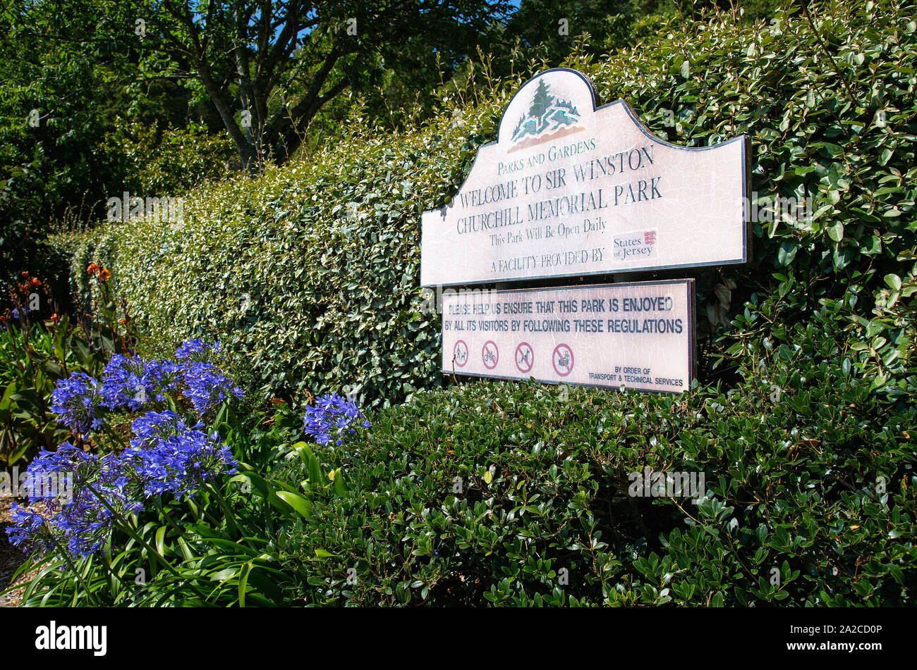 Winston Churchill Memorial Gardens, St Brelades, Jersey, Channel