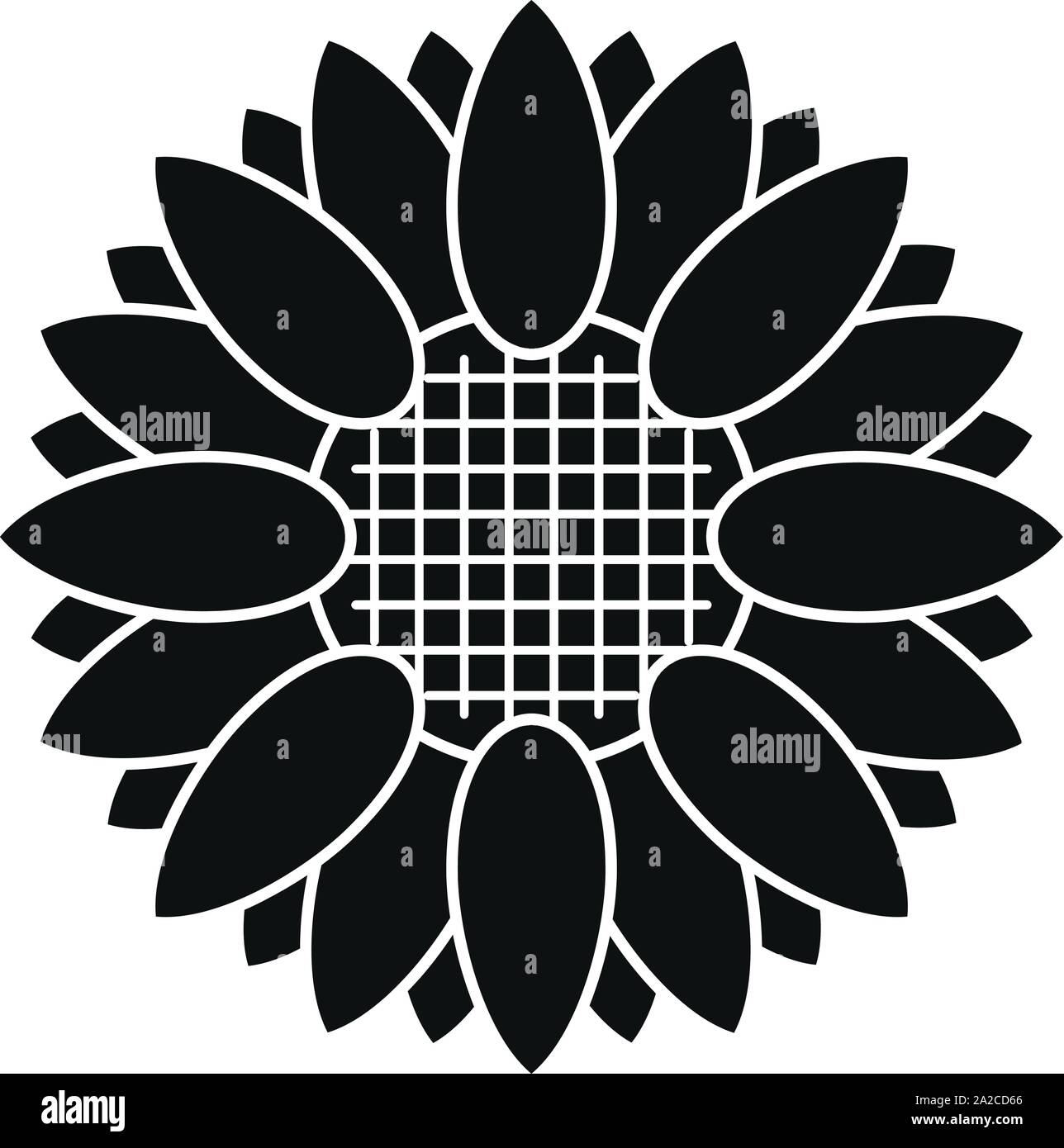 Botany sunflower icon. Simple illustration of botany sunflower vector ...
