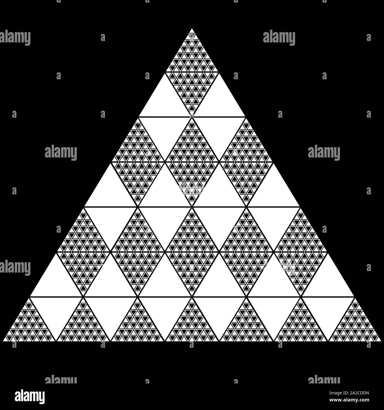 The black and white abstract multiple triangle Stock Photo - Alamy