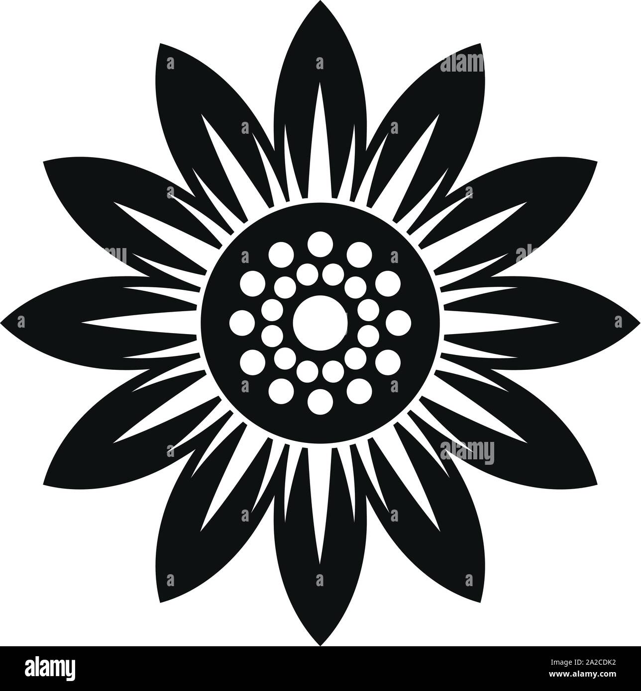 Free Free 227 Outline Simple Sunflower Clipart SVG PNG EPS DXF File