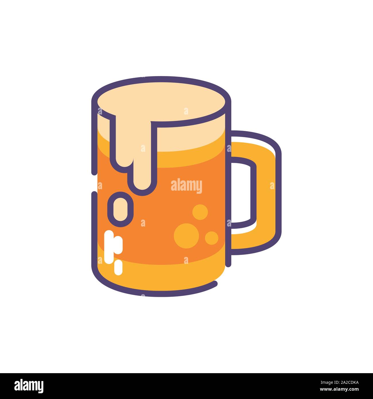 mug of beer in white background vector illustration design Stock Vector ...