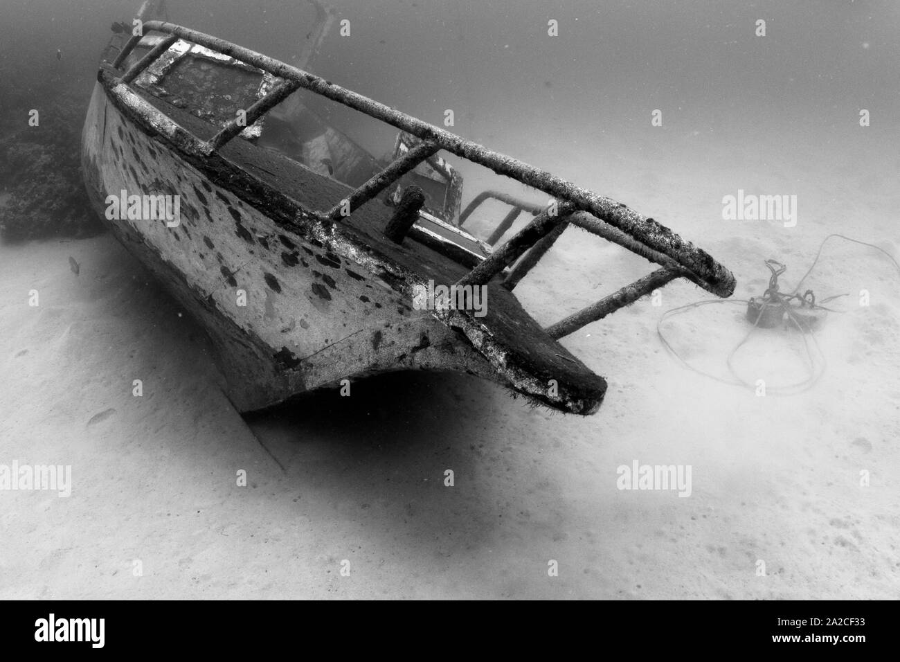 boat wreck Makadi Bay Stock Photo