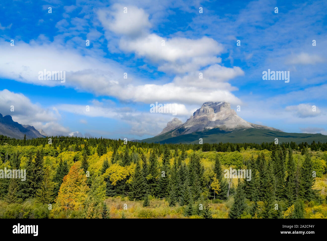 Crowsnest Mountain, Canadian Rockies, Southwest Alberta, Canada Stock Photo