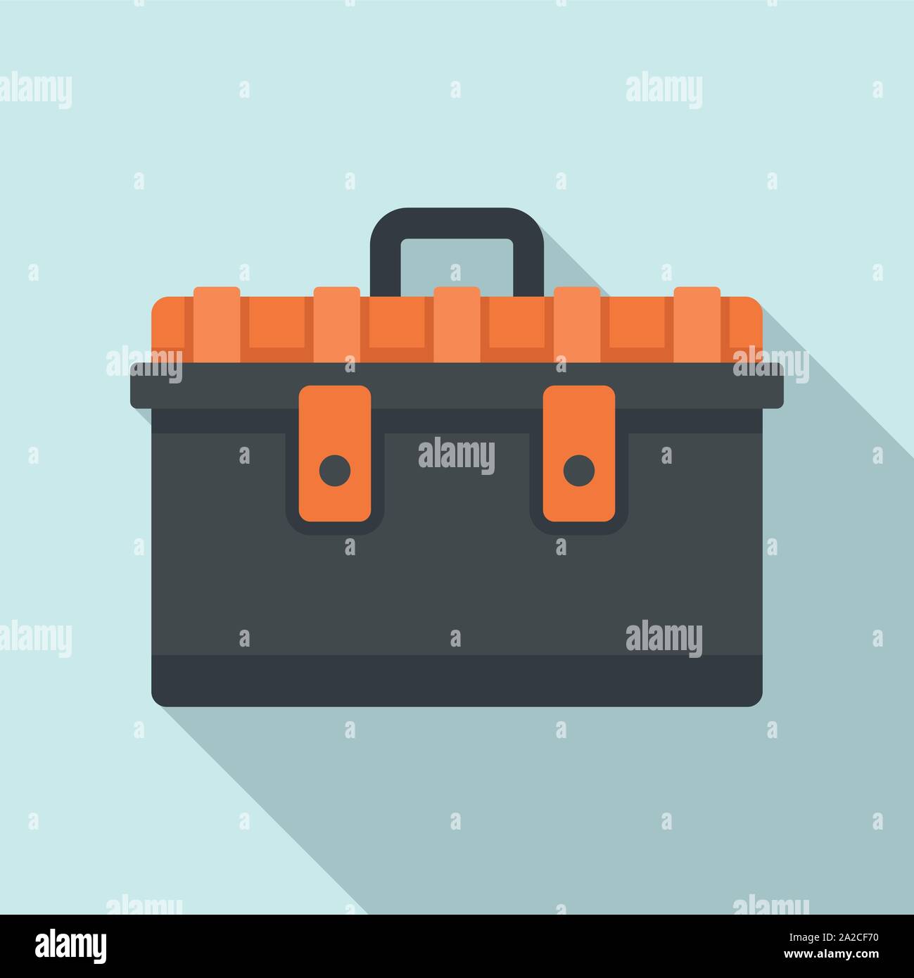 Tool box icon. Flat illustration of tool box vector icon for web design ...