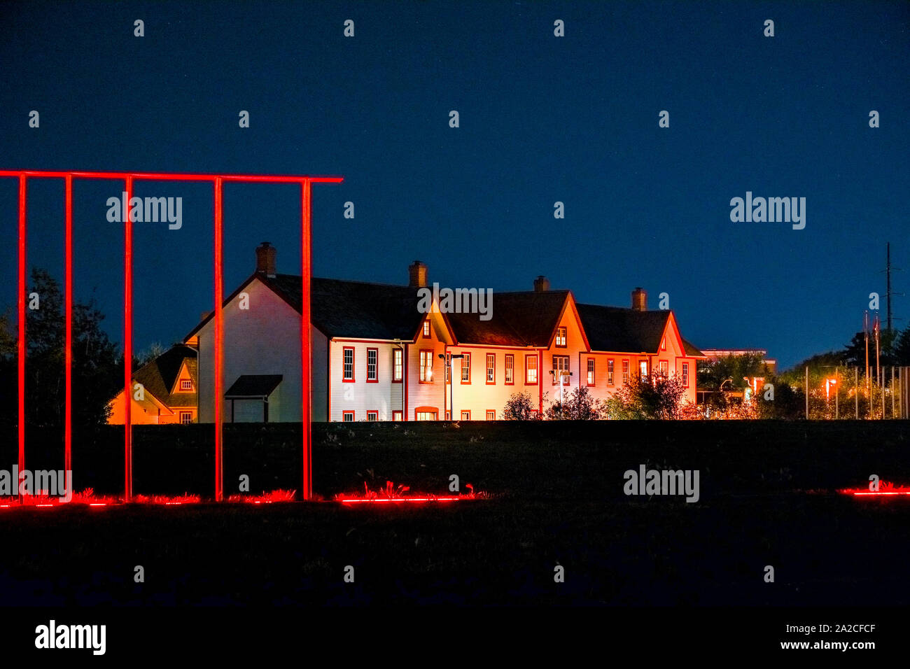 Public art installation by artist Jill Anholt, commemorates the outline