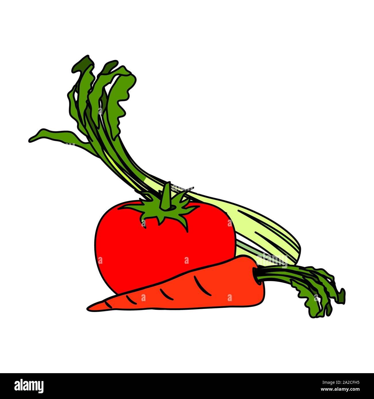 Vegetables set design, organic food healthy fresh natural market and ...