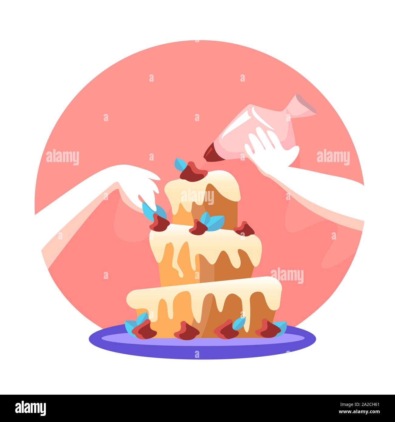 Piping Bag Cut Out Stock Images Pictures Alamy