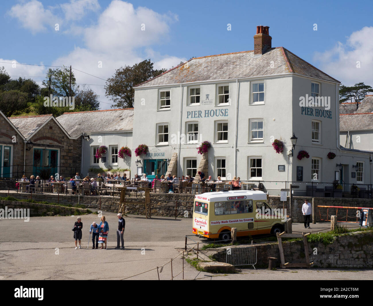 The pier House, Charlestown Harbour, Cornwall, UK Stock Photo Alamy