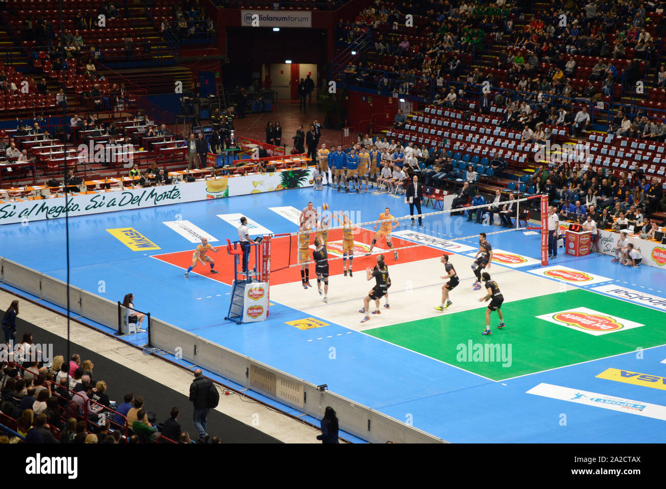 Italy, volleyball, championship match Stock Photo Alamy