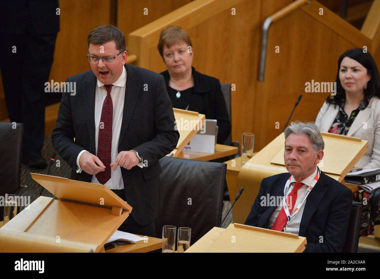 Edinburgh 2 October 2019 Pictured L R Colin Smyth Msp