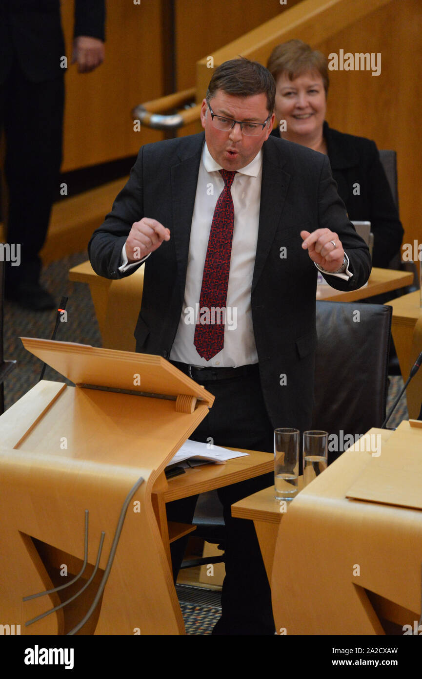 Edinburgh 2 October 2019 Pictured Colin Smyth Msp Scottish