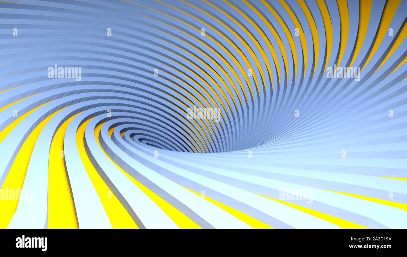 blue and orange spiral background - 3D rendering illustration Stock ...