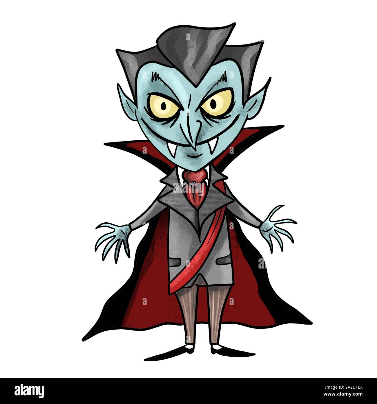 A cartoon illustration of a Dracula Vampire Character Stock Vector Image &  Art - Alamy