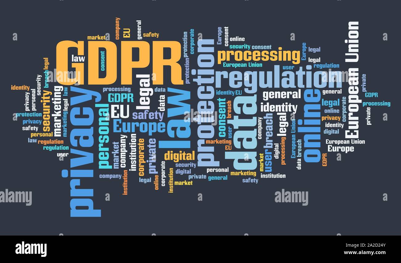GDPR concept - General Data Protection Regulation. Data protection and ...