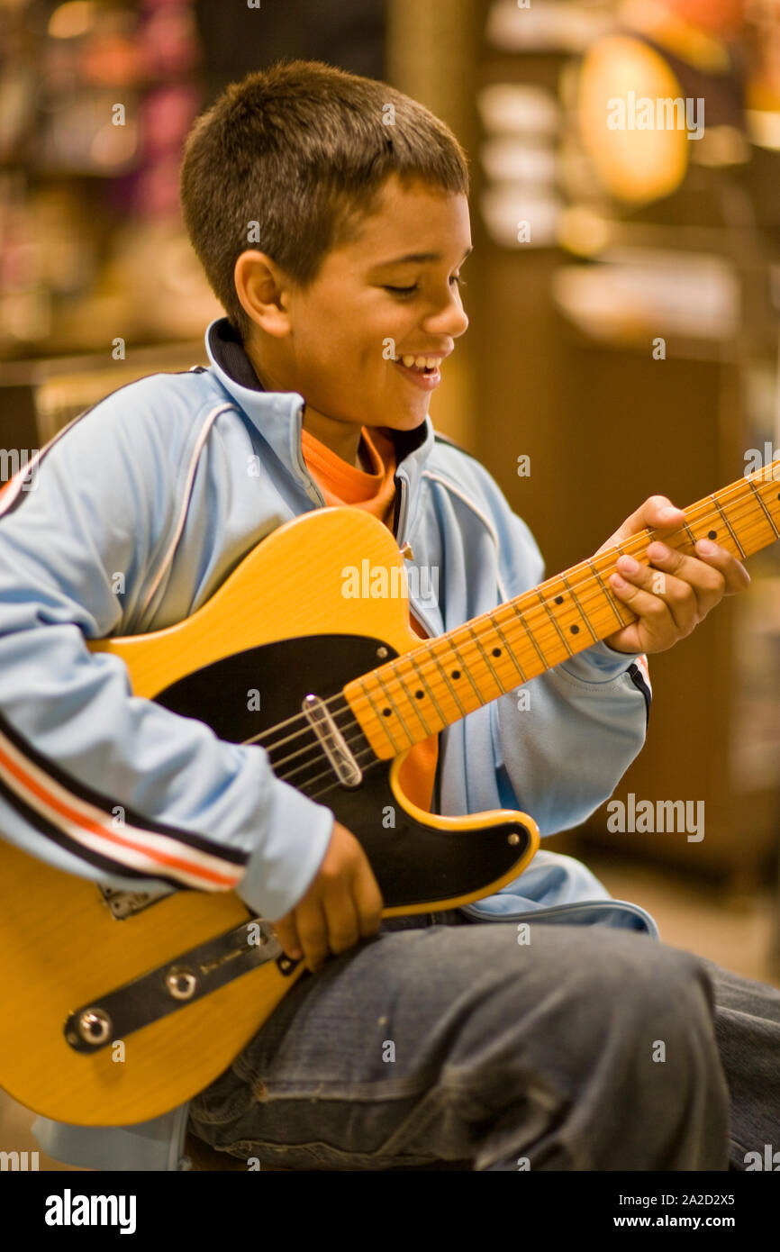 African american children playing instruments hi-res stock photography