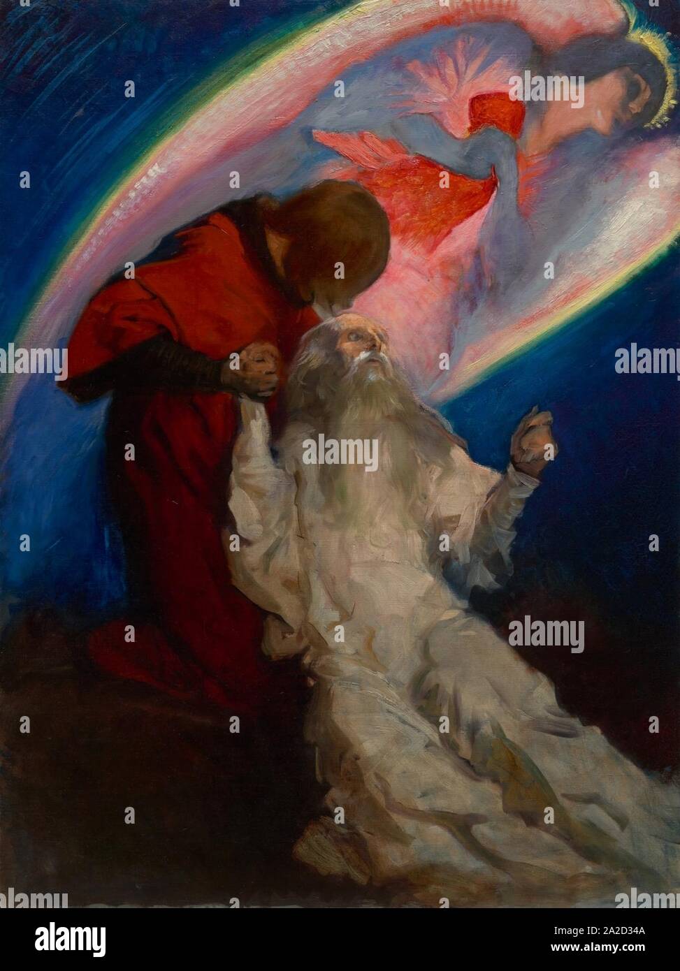 Edwin Austin Abbey Amfortas Released by Galahad, study for The Quest