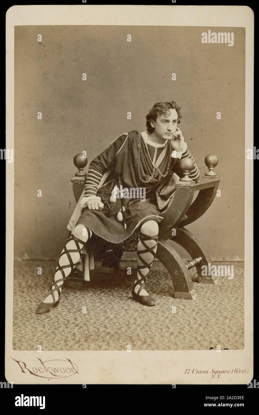 Edwin Booth in costume Stock Photo - Alamy