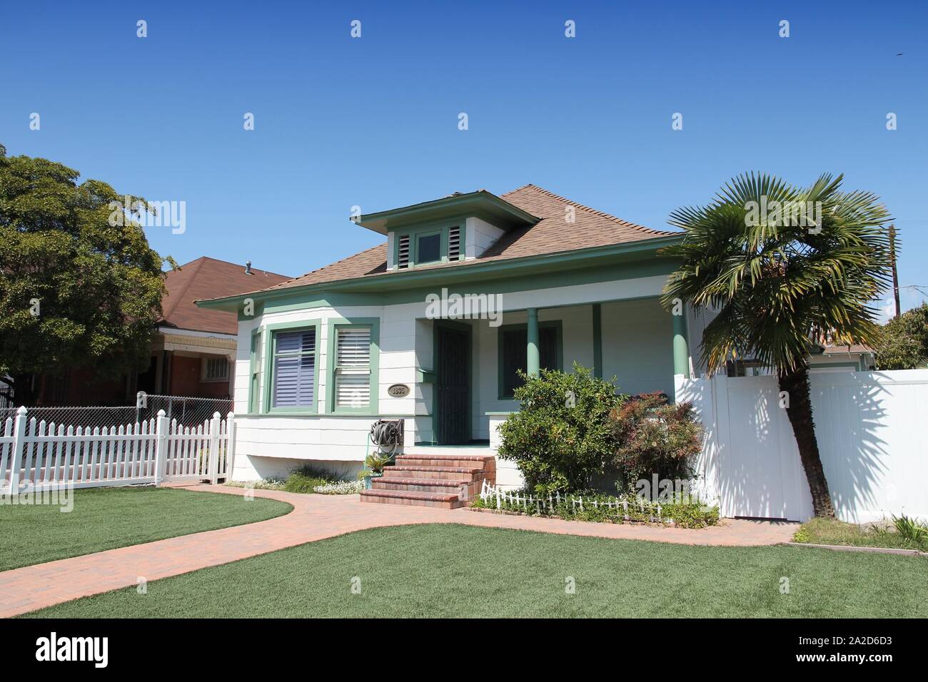 LOS ANGELES, USA APRIL 5, 2014 Generic house seen from public street