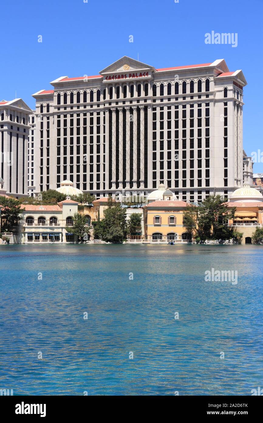 Las Vegas Usa April 14 2014 Caesars Palace View In Las