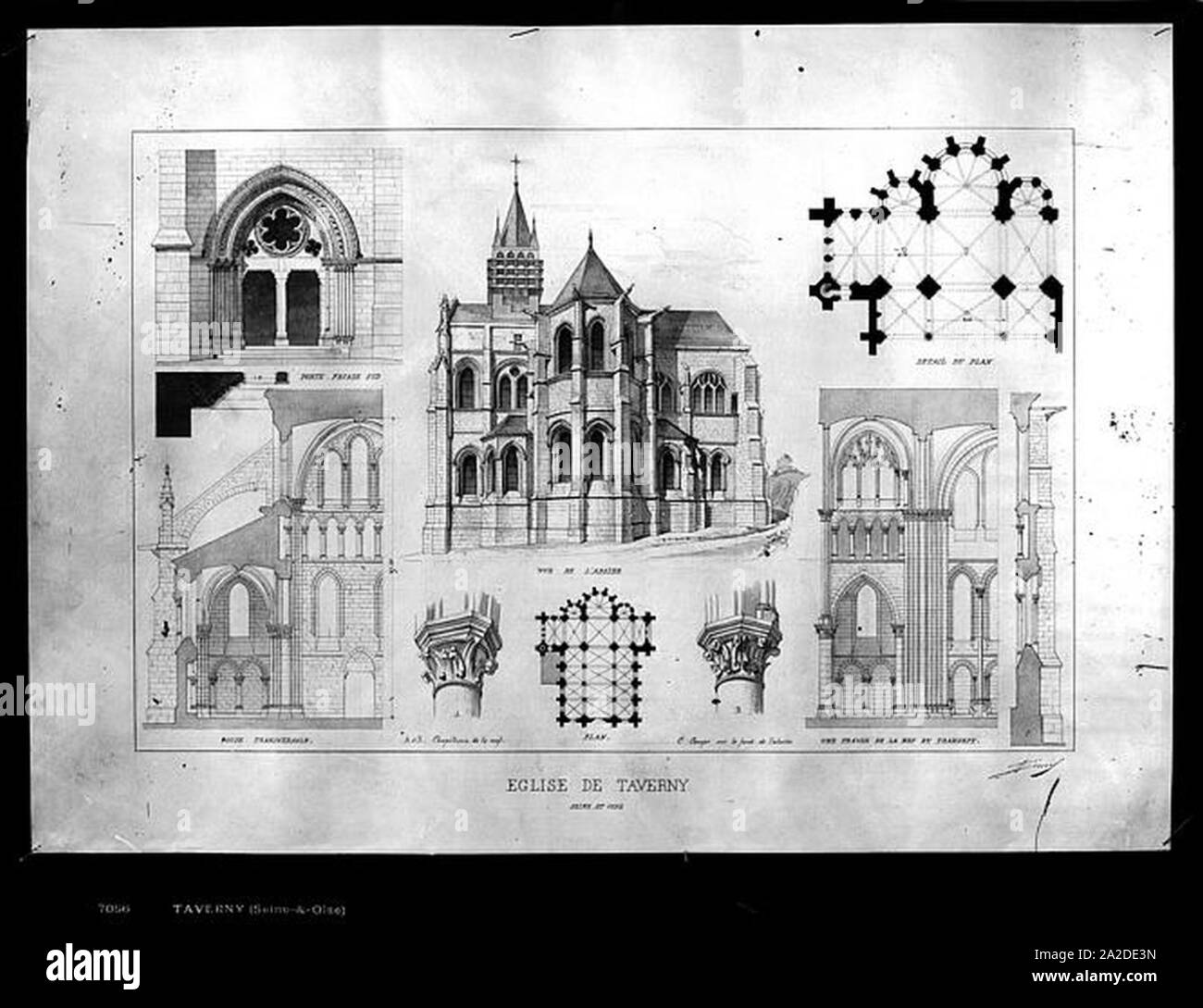Eglise Dessin Taverny Mediatheque De L Architecture Et Du Patrimoine Stock Photo Alamy