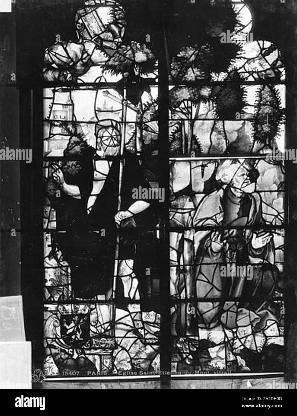 Eglise SaintEtienneduMont Vitrail baie B vie du Christ Paris