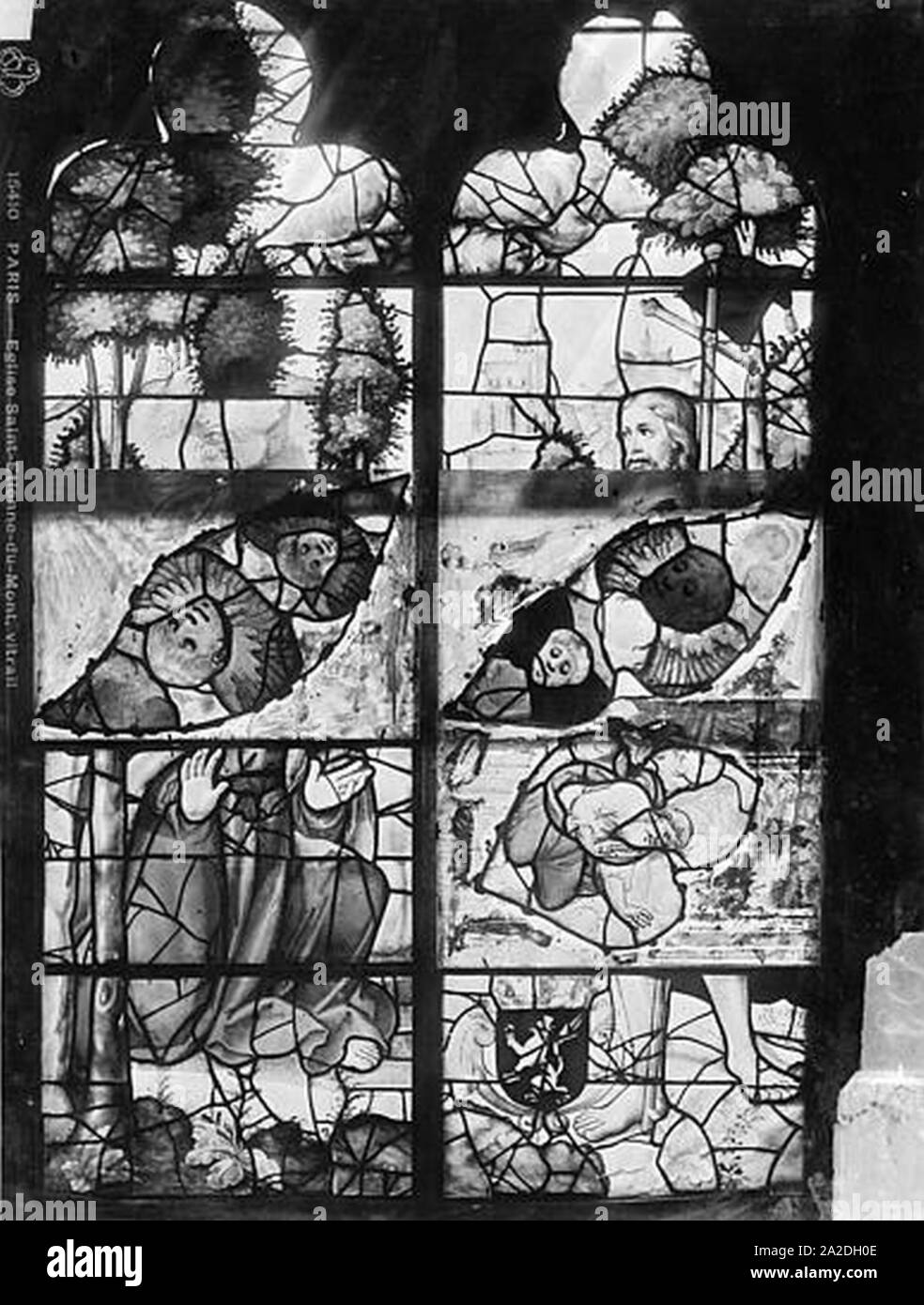 Eglise SaintEtienneduMont Vitrail baie B vie du Christ Paris