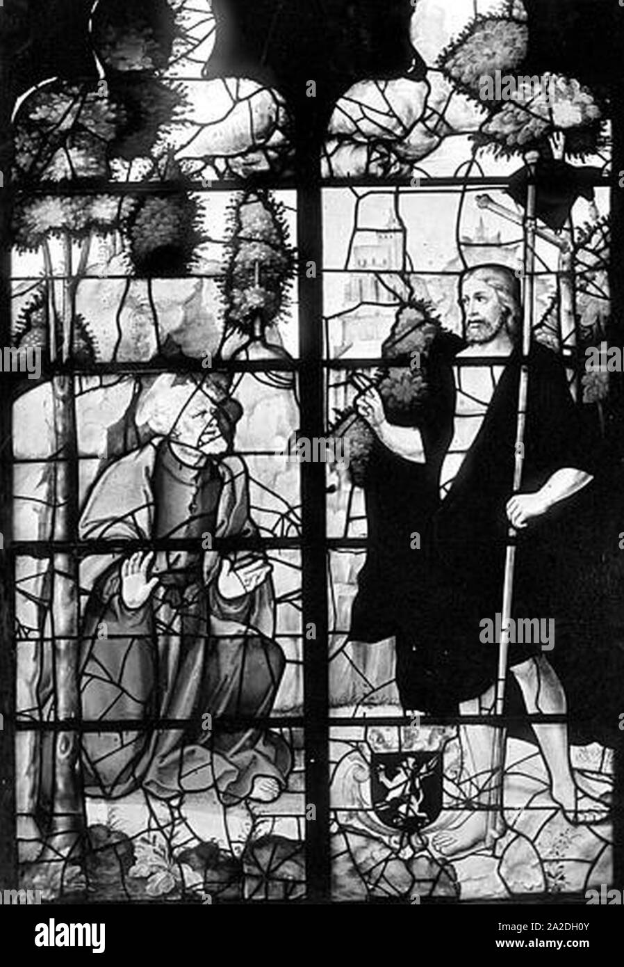Eglise SaintEtienneduMont Vitrail baie B vie du Christ Paris