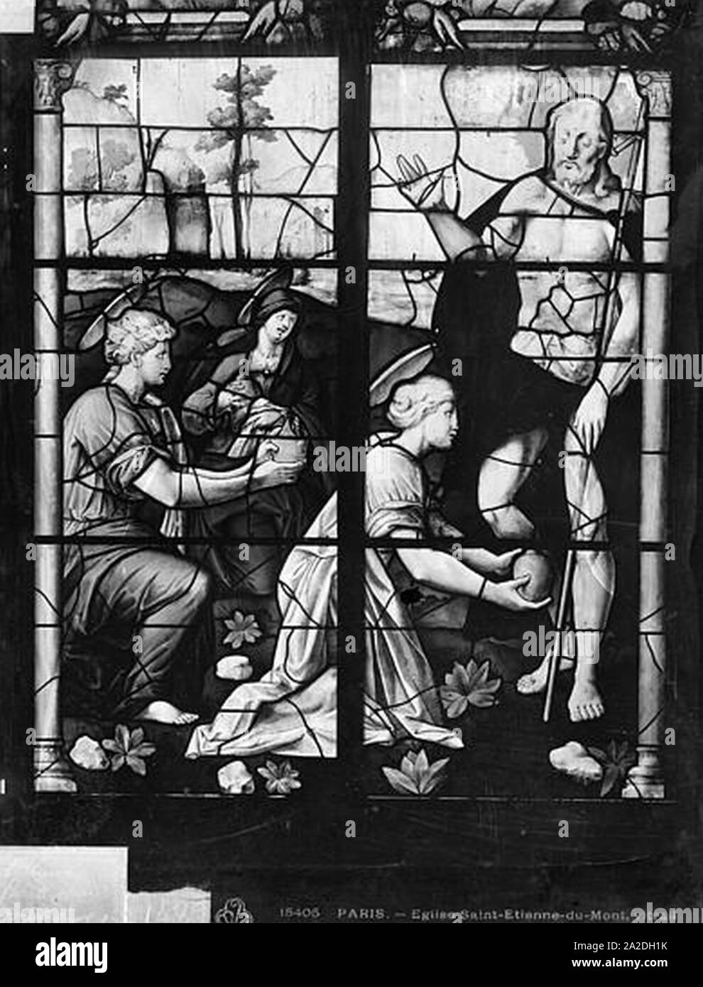 Eglise SaintEtienneduMont Vitrail Vie du Christ Paris