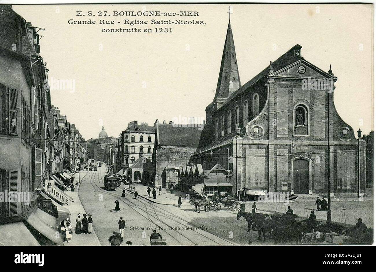 Eglise SaintNicolas de Boulogne Stock Photo Alamy