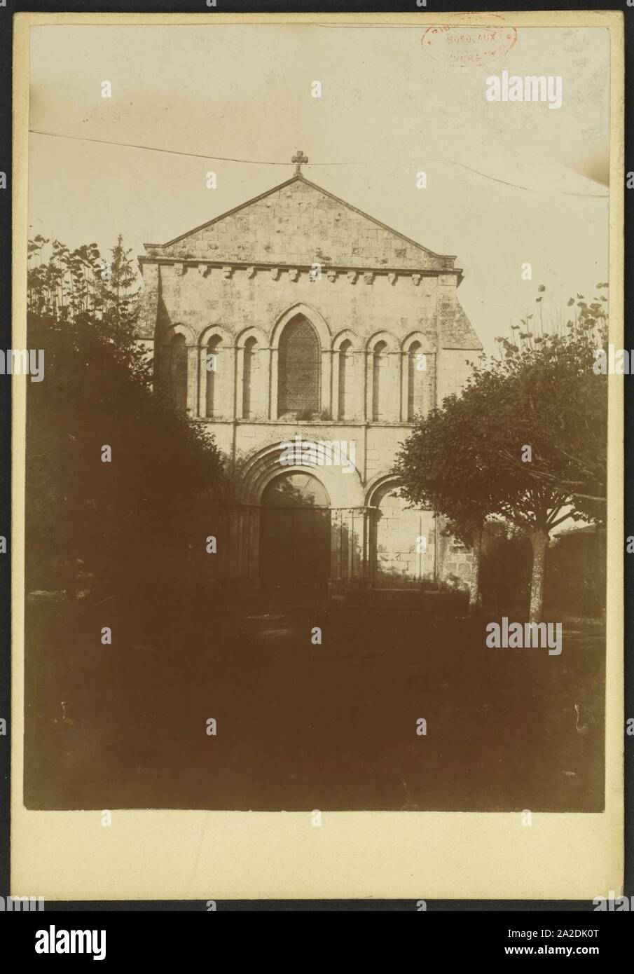 Eglise Saint-Séverin de Nieul-le-Virouil - J-A Brutails - Université Bordeaux Montaigne - 1441. Stock Photo