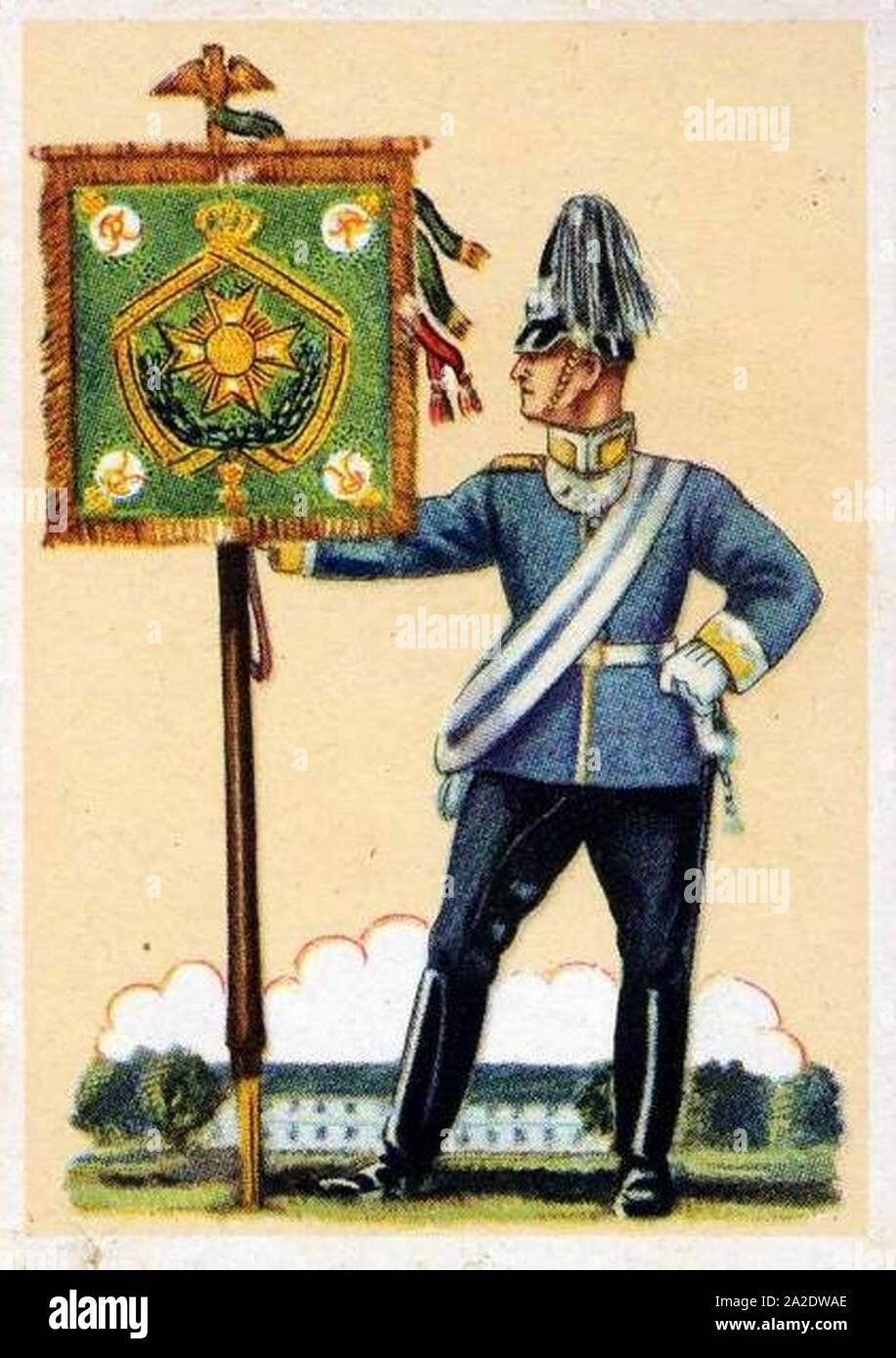 Ehrenstandarte DragonerRegiment König (2. Württ.) Nr. 26 Stock Photo