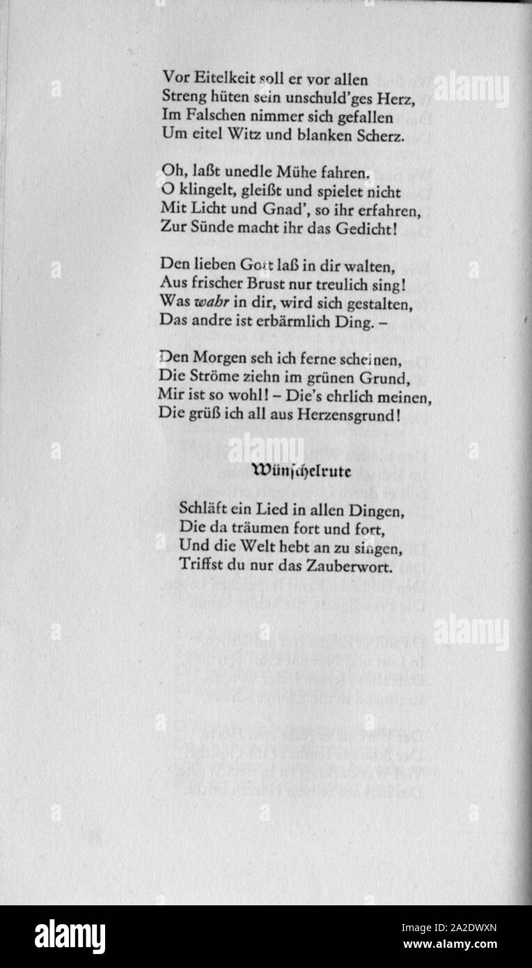 Gedichte Und Zitate Fur Alle J V Eichendorff Gedichte V 1841