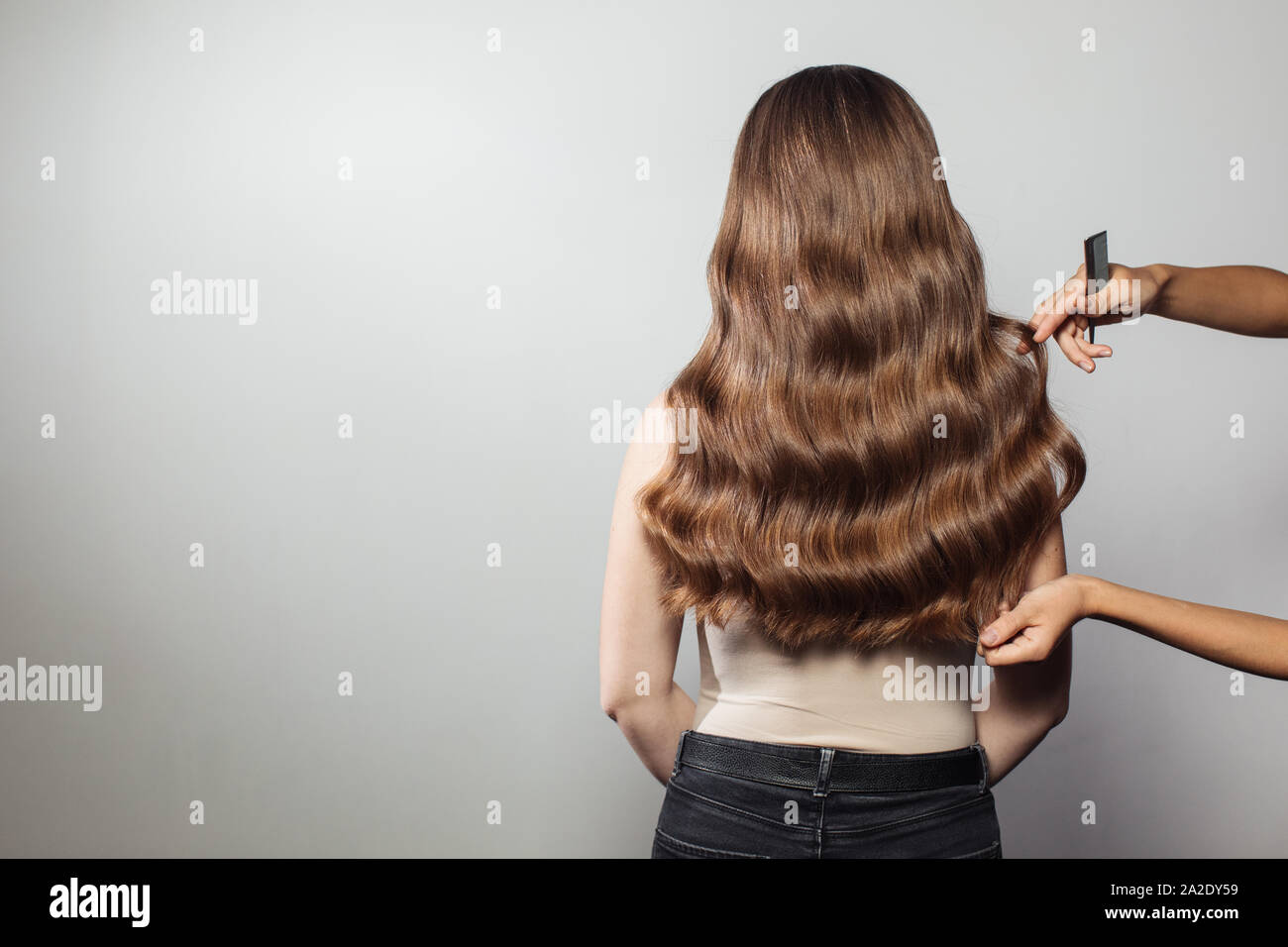 Closeup of female hands of hairdresser or coiffeur makes hairstyle. Hair Stock Photo - Alamy Closeup of female hands of hairdresser or coiffeur makes hairstyle. Hair Stock Photo - Alamy