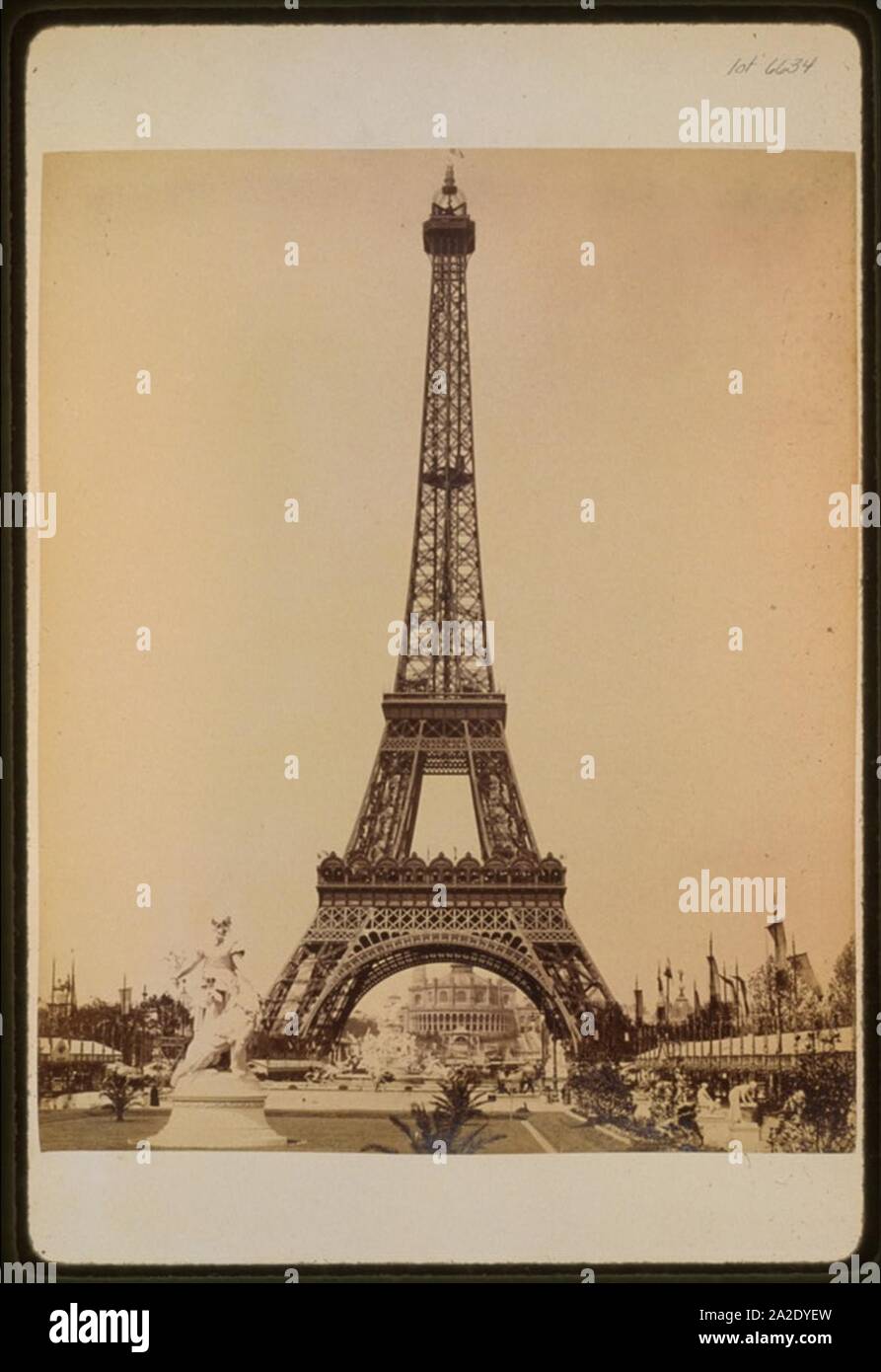 plaque métal vintage EXPOSITION PARIS 1889 PLM