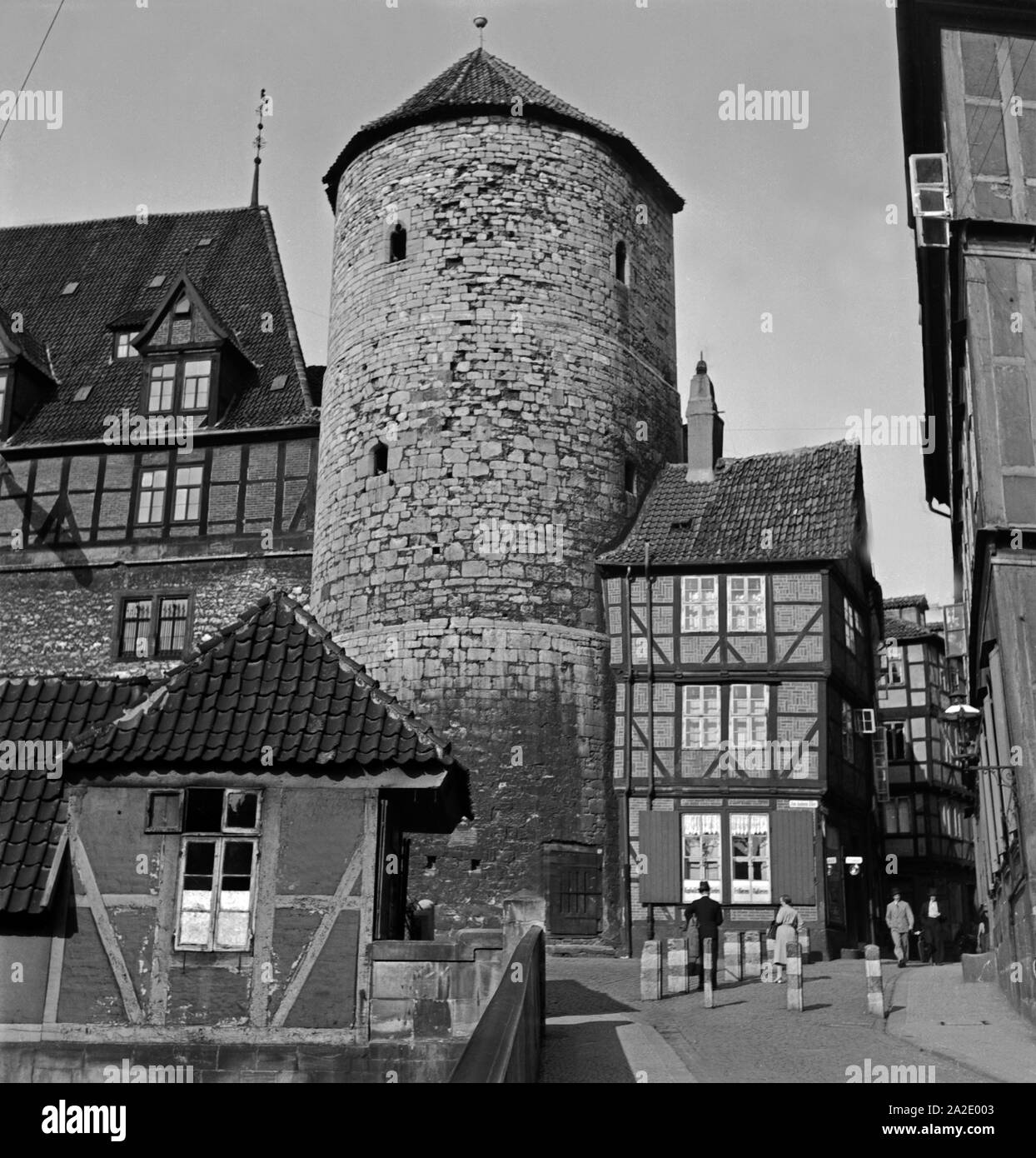 Der Beginenturm am Hohen Ufer in Hannover, Deutschland 1930er Jahre. Beguine's tower at Hanover, Germany 1930s. Stock Photo