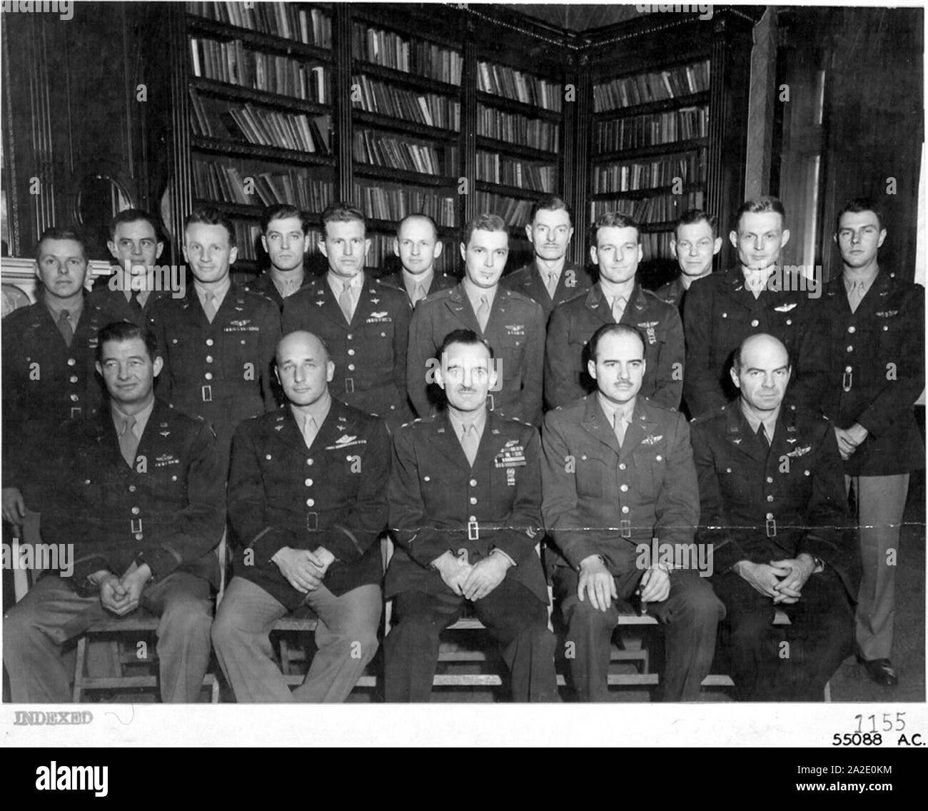 Eighth Air Force Fighter Group COs 1944. Stock Photo