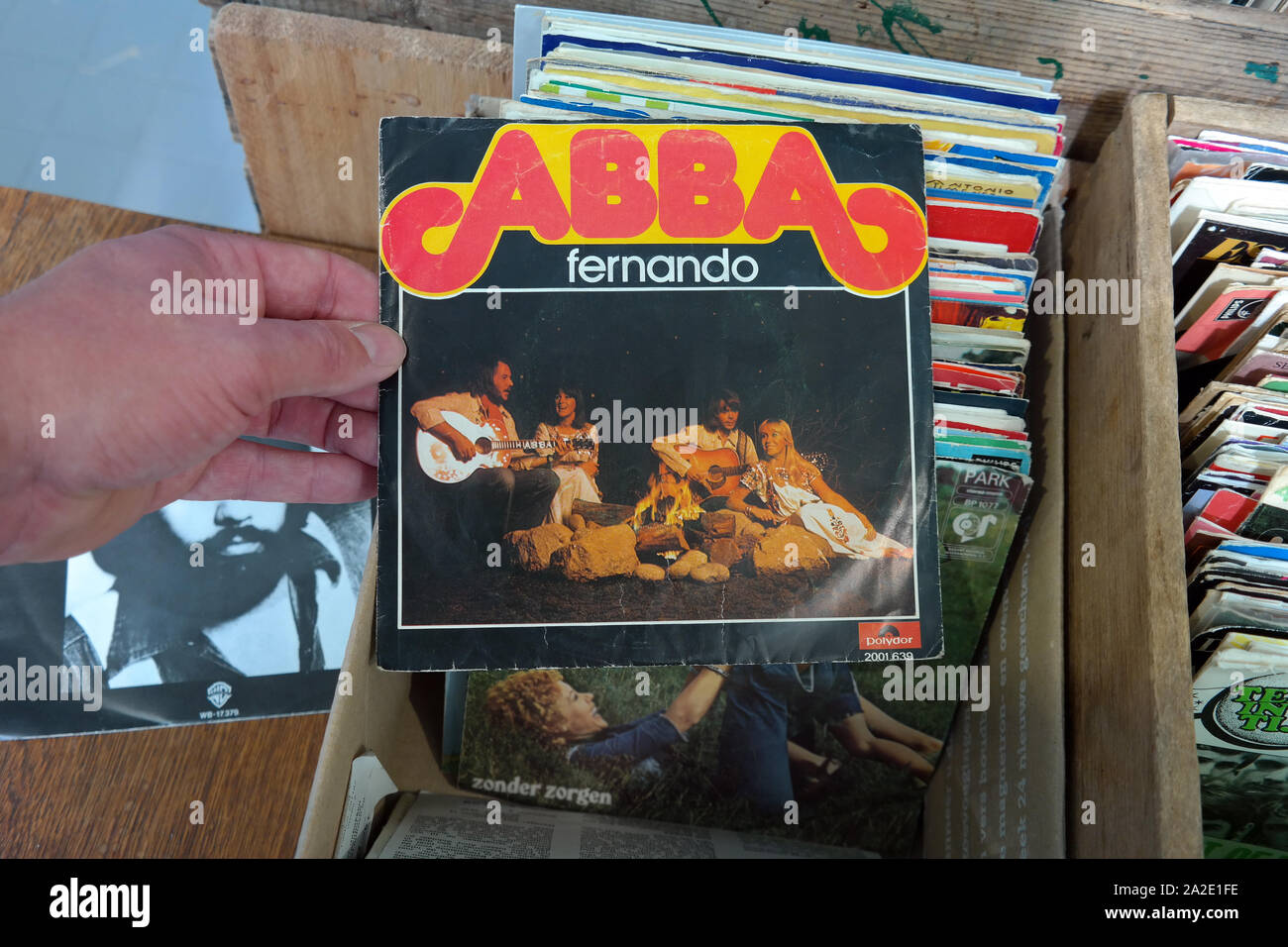 Single record: ABBA - fernando Stock Photo