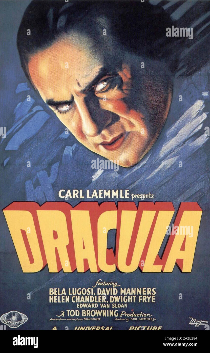 DRACULA 1931 Universal Pictures film with Bela Lugosi Stock Photo