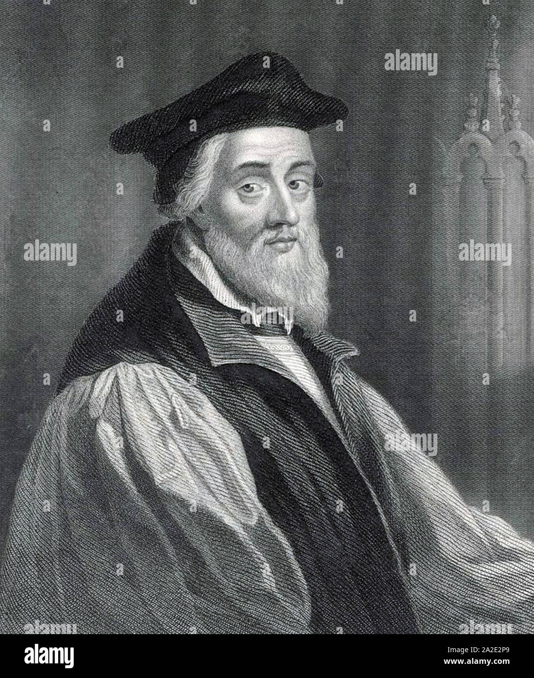 NICHOLAS RIDLEY(c 1500-1555) English Bishop of London and one of the Oxford Martyrs Stock Photo