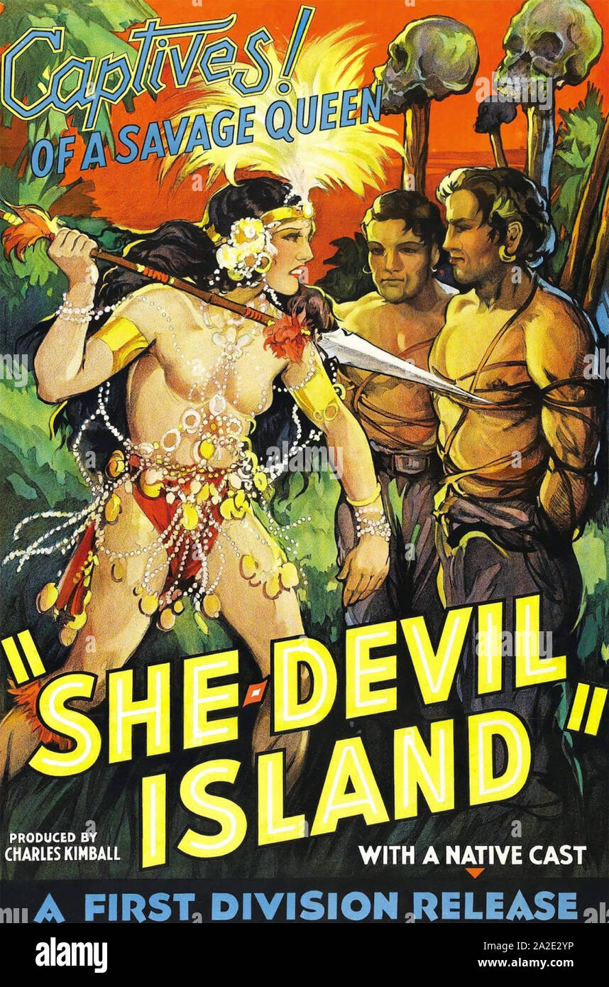 SHE DEVIL ISLAND 1936 Films Selecros production Stock Photo